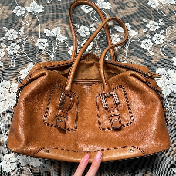 Etienne Aigner Women’s Shoulder Bag Brown Leather Purse Corporate Handbag - Picture 11 of 16